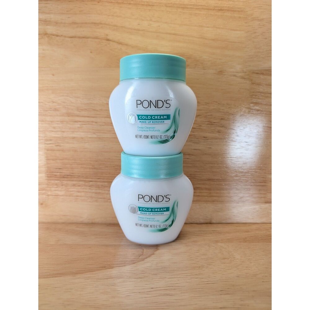Pond's Cold Cream Makeup Remover Deep Cleanser 6.1 oz Lot of 2